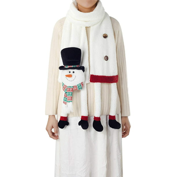 Fashion Scarf for Christmas Boys Scarf Girls Neck warmer Gift Snowman custumes 